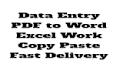 fast typing  data entry work accurate on time delivery