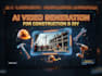 create ai video ads and ai construction timelaspe