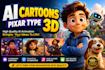 ai cartoon video and time lapse video