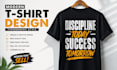 design modern typography t shirt design