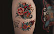 create american traditional tattoo style design