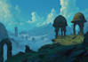 do fantasy landscapes and scenery art
