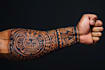 create your custom tribal polynesian tattoo sleeve
