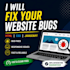 fix bugs in your HTML CSS javascript website