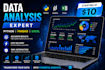 do data analysis and visualization using python, pandas and excel