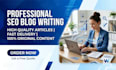 write SEO blog posts and articles using ai professionally