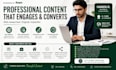 write well researched informational articles and blogs