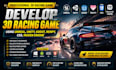develop a 3d racing game using unreal, unity, godot, CSS, renpy, mugen engine