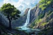 stylized environment concept art, fantasy background