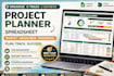 create project planner spreadsheet task tracker excel project google sheets