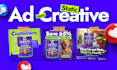 design facebook ads post, meta ad creatives that win