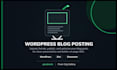 publish and optimize blog posts on wordpress
