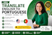 translate english to portuguese fast