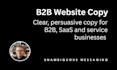 write high impact website copy for your b2b or saas business