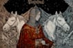 do a medieval woodcut gothic etching illustration