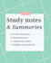 create clear and simple study notes and summaries