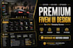 design high end fivem UI and custom gta v roleplay system