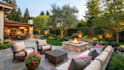 design backyard landscape, front yard garden, pool, patio deck and 3d rendering