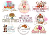 do custom cookies cake cupcake sweets and bakery logo
