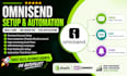 setup omnisend integrate and automate omnisend emails, sms push notifications