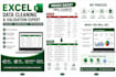 do excel data cleaning, data validation and formatting
