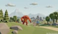 create low poly environment game scene 3d open world asset game map level scene