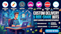 create doordash bot, instacart bot, uber bot, bot lyft, grabber bot, grubhub bot