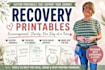 create custom recovery journal, trackers encouragement printables