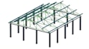 provide roofing plan, truss layout, framing plan and structural steel design