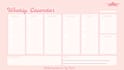 create an aesthetic weekly planner template printable for students and creator