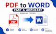convert PDF to word with accuracy