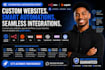 custom website n8n zapier wix duda squarespace woocommerce wordpress integration