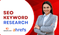 do keyword research, SEO analysis and competitor analysis