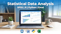 do statistical data analysis in python, rstudio, excel, matlab