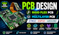 pcb design rigid flex pcb multilayer pcb schematic stm32 esp32 arduino firmware