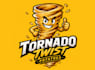 create tornado twist potatoes mascot logo for your company