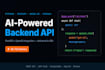 develop a rest API backend with openai or custom ai integration