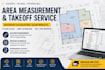 accurate area takeoff and area schedule from PDF, cad, etc