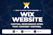 design or redesign a professional wix website