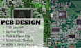 design schematics, custom pcb design, gerber files and bom