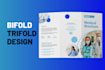 design bifold trifold design brochure design