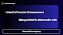 redacteur linkedin pour entrepreneurs