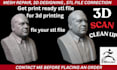 do stl file repair, fix edit custom modification 3d designing stl file, fix mesh