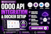 do odoo API integration docker grafana setup third party system connection