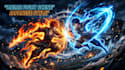 create 2d anime fighting scene anime video  japanese  style
