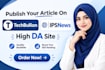 publish your article on techbullion and ipsnews high da site