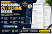design a modern ats friendly resume CV in canva