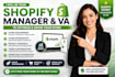 optimize shopify store as a shopify manager and shopify VA