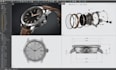 design custom 3d watch cad model, manufacturing technical drawings and animation