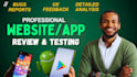 test your app and provide professional QA feedback